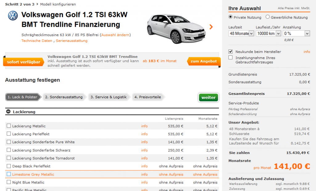 sixt-neuwagen-modell-konfigurieren