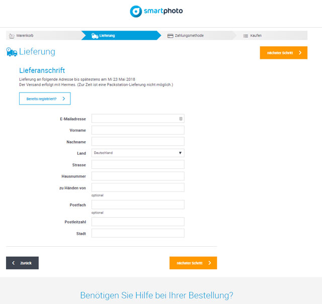 Smartphoto Bestellung