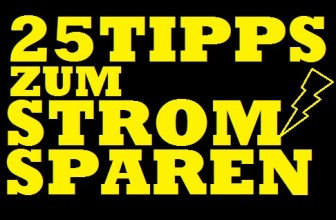 25 Tipps zum Strom sparen