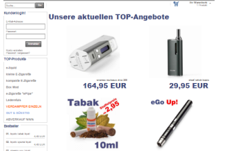 E-Zigaretten Shop Steamo im Test